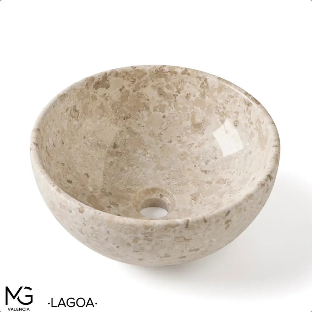 MG Valencia Vasque en marbre naturel LAGOA 35x35x15 cm