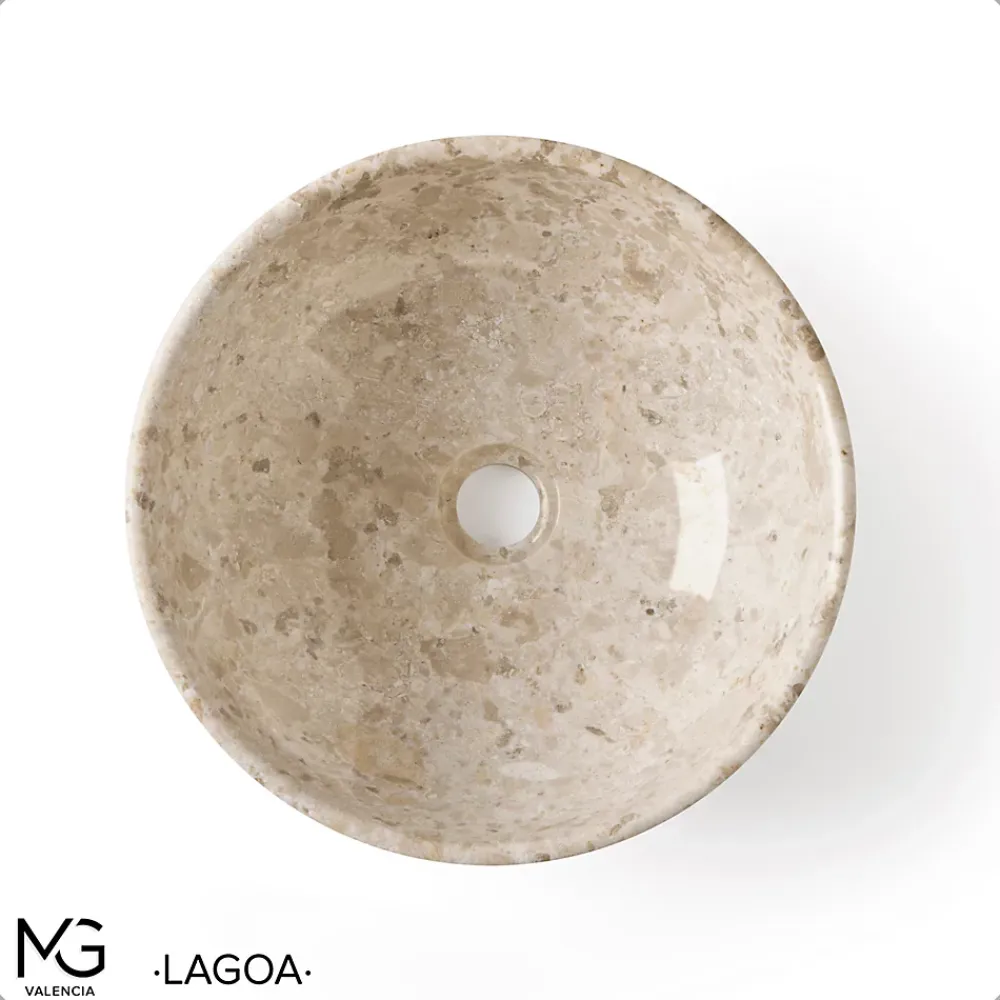 MG Valencia Vasque en marbre naturel LAGOA 35x35x15 cm