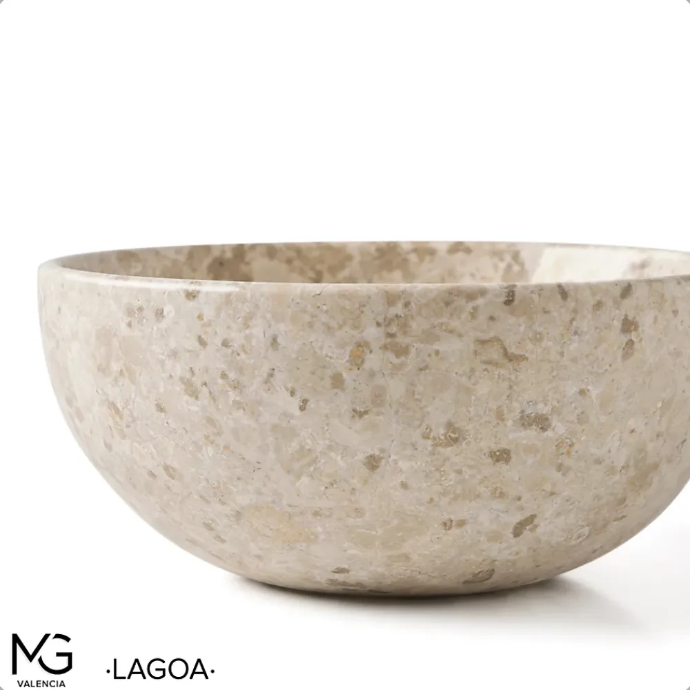 MG Valencia Vasque en marbre naturel LAGOA 35x35x15 cm