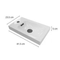 Plan Vasque Lave-Mains|Mob-In Vasque lave-mains en résine HAMPTON