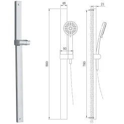 Bernstein Vasque murale 30x30x30cm avec espace de rangement - blanc mat - TWG31