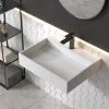 Lavabo|Bernstein Vasque murale 60x46x13cm en fonte minérale - PB2080 - blanc mat