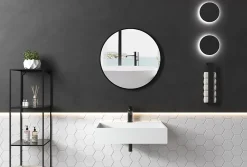 Lavabo|Bernstein Vasque murale 60x46x13cm en fonte minérale - PB2080 - blanc mat