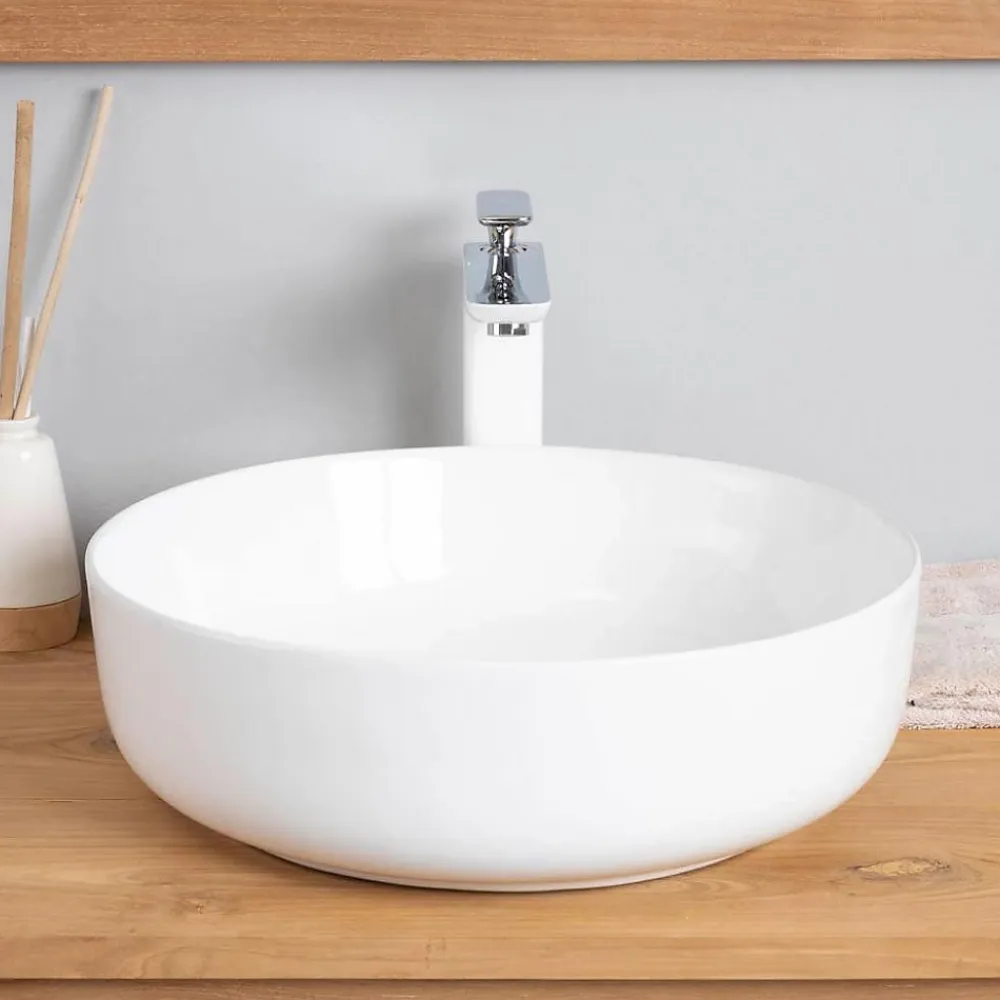 Vasque À Poser|Wanda Collection Vasque ronde en céramique Ipso 45cm
