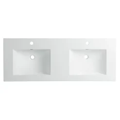 Plan Double Vasque|Bain-Bain Vasque résine 120Cm NOLAN -