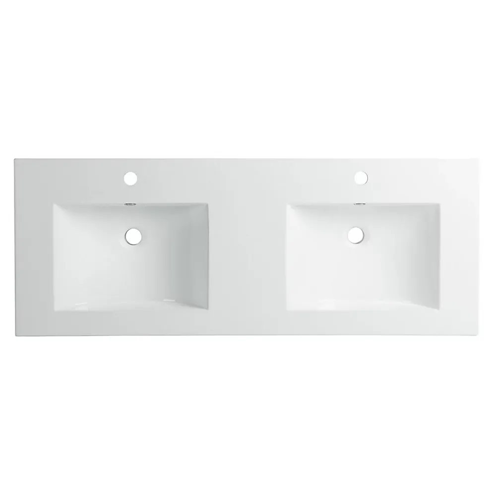 Plan Double Vasque|Bain-Bain Vasque résine 120Cm NOLAN -