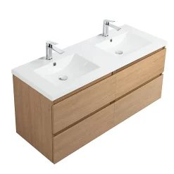 Plan Double Vasque|Bain-Bain Vasque résine 120Cm NOLAN -