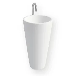 Ambra Vasque salle de bain colonne sur pied,en Solid surface 50 cm - Kezia