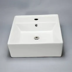 Rue Du Bain Vasque Semi Encastrable Carrée céramique - 41x41 cm - Pure