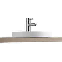 Vasque À Encastrer|Homesight Vasque semi-encastrée ronde céramique blanc Aito