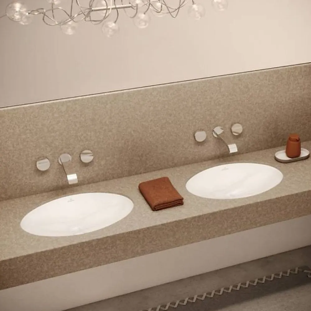 Vasque À Encastrer|Villeroy & Boch Vasque VILLEROY ET BOCH à encastrer par-dessous Evana