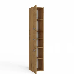Colonne De Salle De Bains|Topeshop VERONA - Armoire Colonne de salle de bain - 170x30x30 - Meuble rangement salle de bain