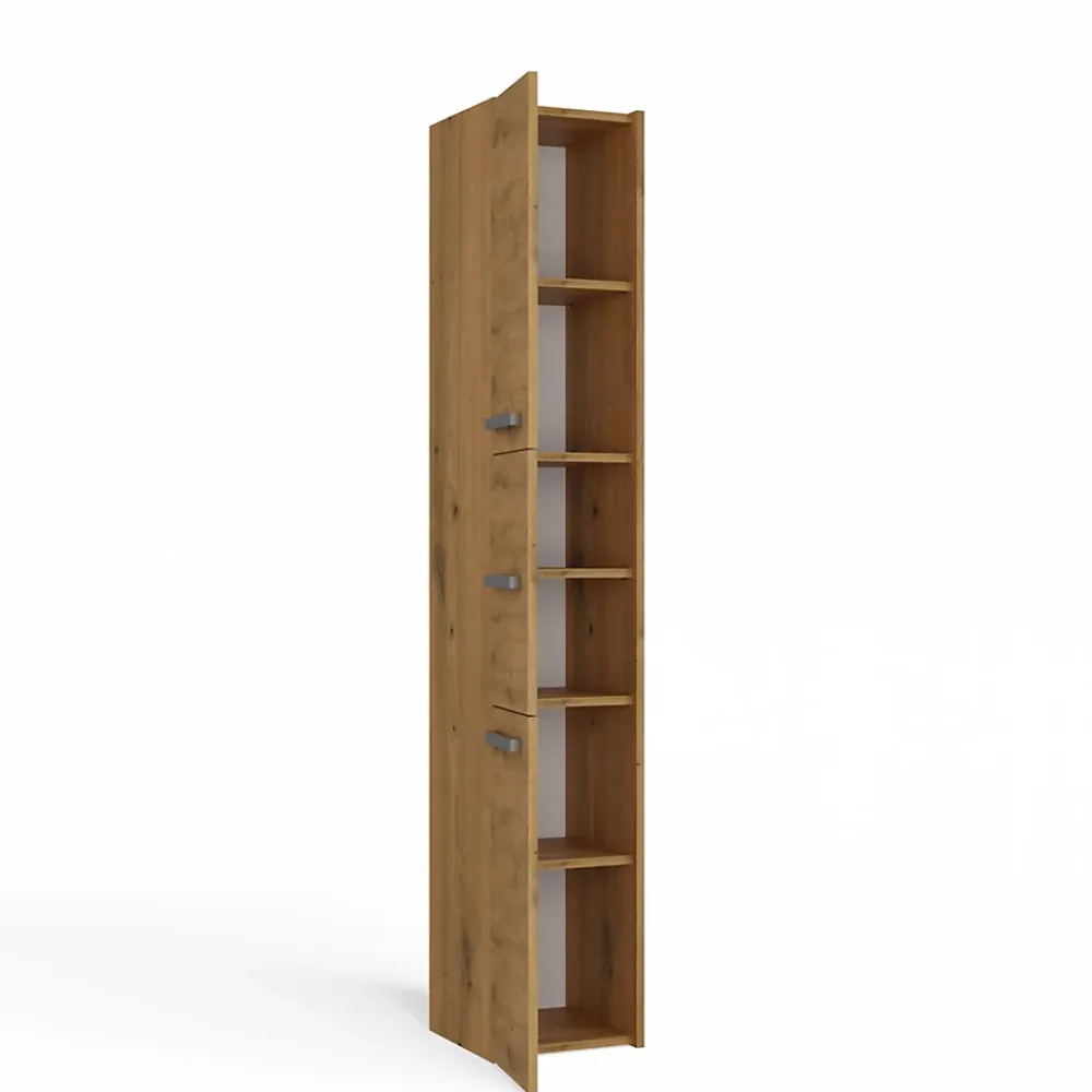 Colonne De Salle De Bains|Topeshop VERONA - Armoire Colonne de salle de bain - 170x30x30 - Meuble rangement salle de bain