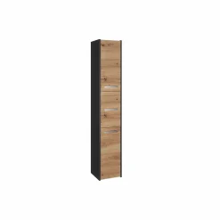 Colonne De Salle De Bains|Topeshop VERONA - Armoire de salle de bains - 170x30x30 cm - Meuble colonne de rangement SDB