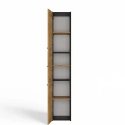 Colonne De Salle De Bains|Topeshop VERONA - Armoire de salle de bains - 170x30x30 cm - Meuble colonne de rangement SDB