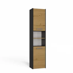 Colonne De Salle De Bains|Topeshop VERONA - Armoire de salle de bains - 170x40x30 cm - Meuble colonne de rangement SDB