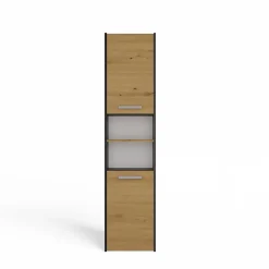 Colonne De Salle De Bains|Topeshop VERONA - Armoire de salle de bains - 170x40x30 cm - Meuble colonne de rangement SDB