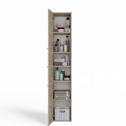 Topeshop VERONA - Colonne de salle de bain 30x30x170 - Meuble salle de bain - Rangement salle de bain - Colonne rangement