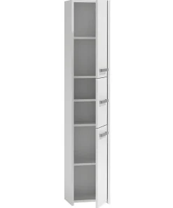 Topeshop VERONA - Colonne de salle de bain 30x30x170 - Meuble salle de bain - Rangement salle de bain - Colonne rangement
