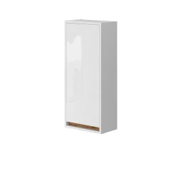 Vicco Armoire de Blanc brillant/Chêne doré 81.6x35cm avec porte