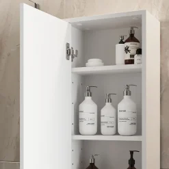 Vicco Armoire de Blanc brillant/Chêne doré 81.6x35cm avec porte