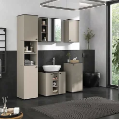 Armoire De Salle De Bains|Vicco Armoire de salle de bain Grège 37x60cm