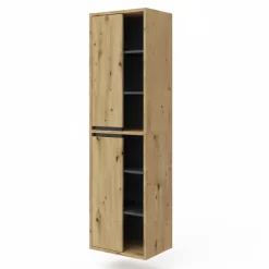 Vicco Armoire de salle de bain Chêne Artisan 50x170cm
