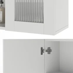 Vicco Armoire de toilette Blanc 60x50cm avec miroir