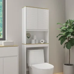 Meuble Wc|Vicco Armoire de toilette Blanc 60x163cm