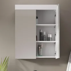 Armoire De Toilette|Vicco Armoire de toilette Blanc 60x77cm