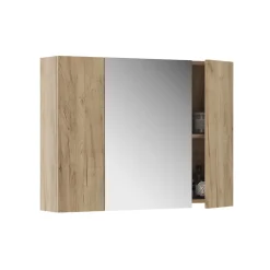 Vicco Armoire de toilette Chêne de force doré 80x59.2cm avec des étagères