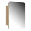 Armoire De Toilette|Vicco Armoire de toilette Chêne de force doré 70x50cm avec des étagères