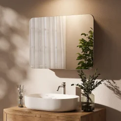 Armoire De Toilette|Vicco Armoire de toilette Chêne de force doré 70x50cm avec des étagères