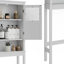 Meuble Wc|Vicco Armoire de toilette Blanc 69x171cm