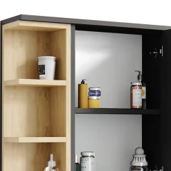 Armoire De Toilette|Vicco Armoire de toilette Anthracite 79.6x64cm