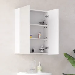 Vicco Armoire de toilette Blanc 60x77cm