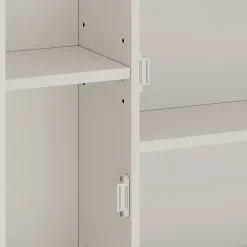 Armoire De Toilette|Vicco Armoire de toilette Blanc 68x49cm avec 2 portes