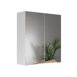 Vicco Armoire de toilette Blanc/Artisan 60x67cm avec étagère réglable en hauteur