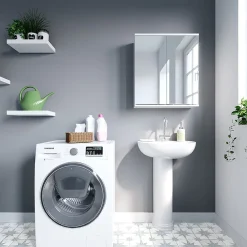 Vicco Armoire de toilette Blanc 60x68cm