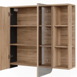 Vicco Armoire de toilette Sonoma/Anthracite 80x75cm