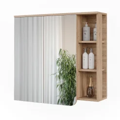 Vicco Armoire de toilette Sonoma/Anthracite 80x75cm