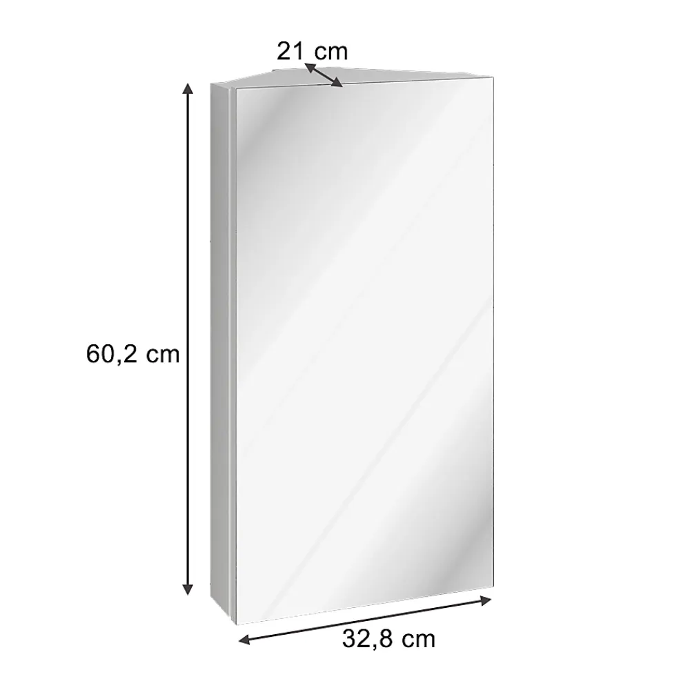 Armoire De Toilette|Vicco Armoire de toilette Blanc 32.8x60.2cm