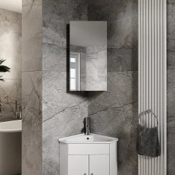 Armoire De Toilette|Vicco Armoire de toilette Blanc 32.8x60.2cm