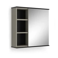 Vicco Armoire de toilette Grège 60x60cm avec miroir