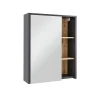 Vicco Armoire de toilette Gris/Artisan 60x75cm avec des étagères ouvertes