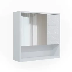 Armoire De Toilette|Vicco Armoire de toilette Blanc 54x53cm