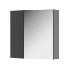 Vicco Armoire de toilette Anthracite 60x59.2cm Avec étagères et 1 porte miroir