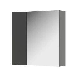Vicco Armoire de toilette Anthracite 60x59.2cm Avec étagères et 1 porte miroir