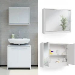 Vicco Armoire de toilette Blanc 55x45cm