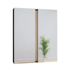 Vicco Armoire de toilette Anthracite 70.4x84cm avec 2 portes